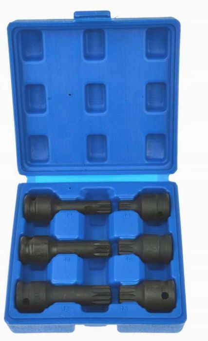 Набір ударних біт VAG Spline M14 M16 M18 1/2' Geko G10515