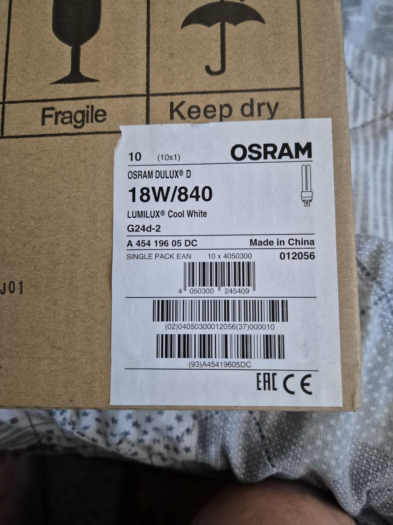Świetlówka OSRAM DULUX D 18W/840