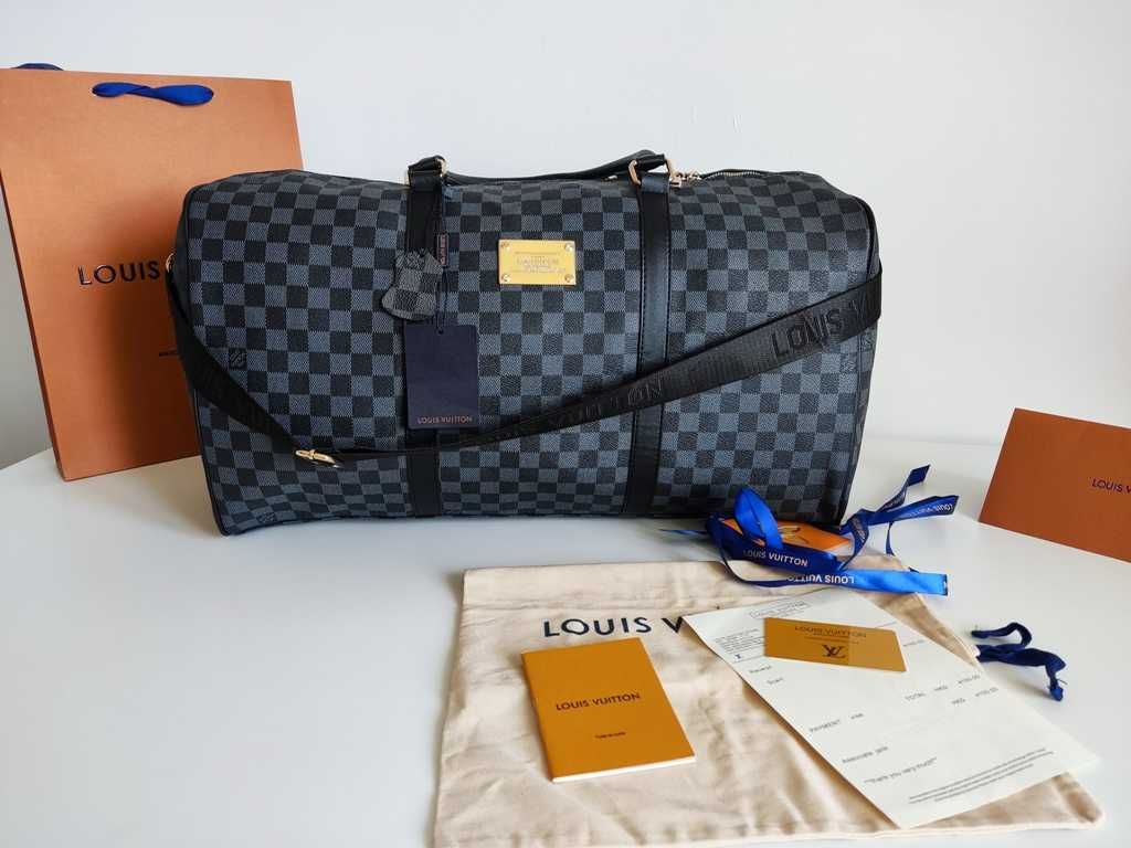 Louis Vuitton Torba podróżna, na siłownię, weekendowa, skóra 56-50