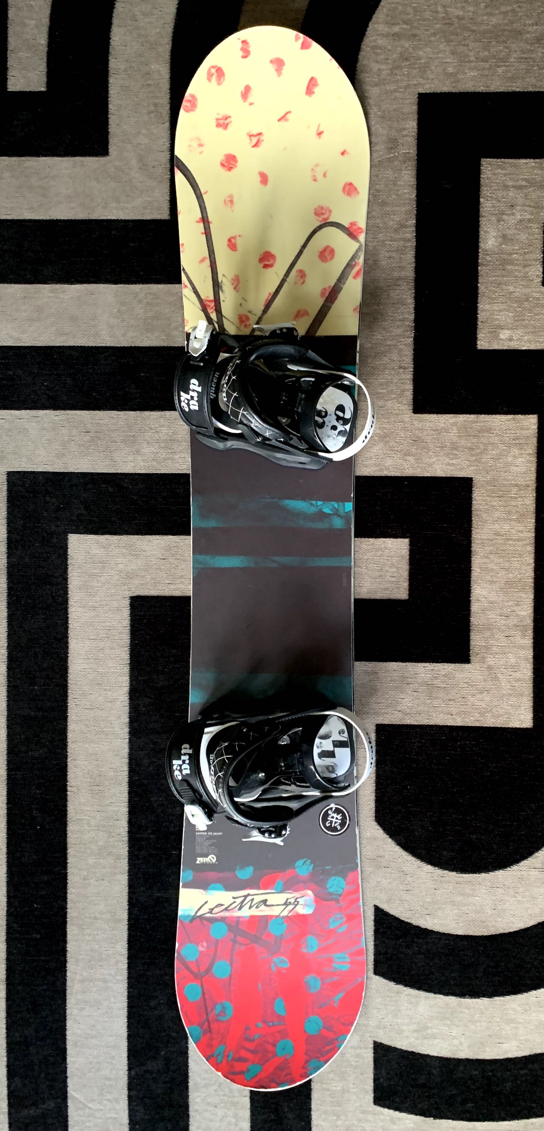 Deska snowboardowa Nitro Lectra 155 + wiązania Drake Queen