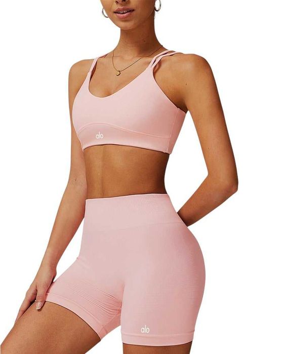 Топ спортивний Alo Yoga Tight Bra Pink 40132-PK