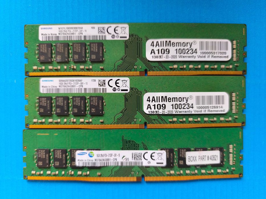 B-Die Samsung 16GB DDR4 2133 PC4-17000 M378A2K43BB1-CPB