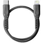 Kabel Uniq Flex Usb-C / Lightning 18W Nylonowy 30 Cm - Szare