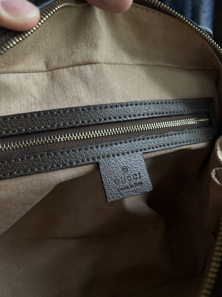 Сумка дорожная кожаная Gucci Ophidia оригинал номерная
