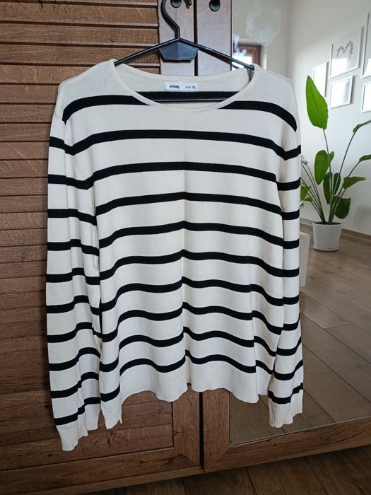 Damski sweterek w paski XL
