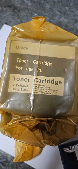 Toner compatível Preto Lexmark MLEX540H2K Novo + Chip para enchimento