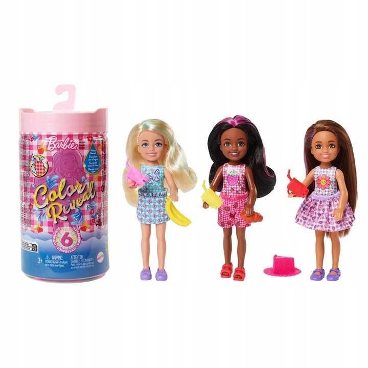 Barbie  Color Reveal Lalka Chelsea Piknik Niespodzianka