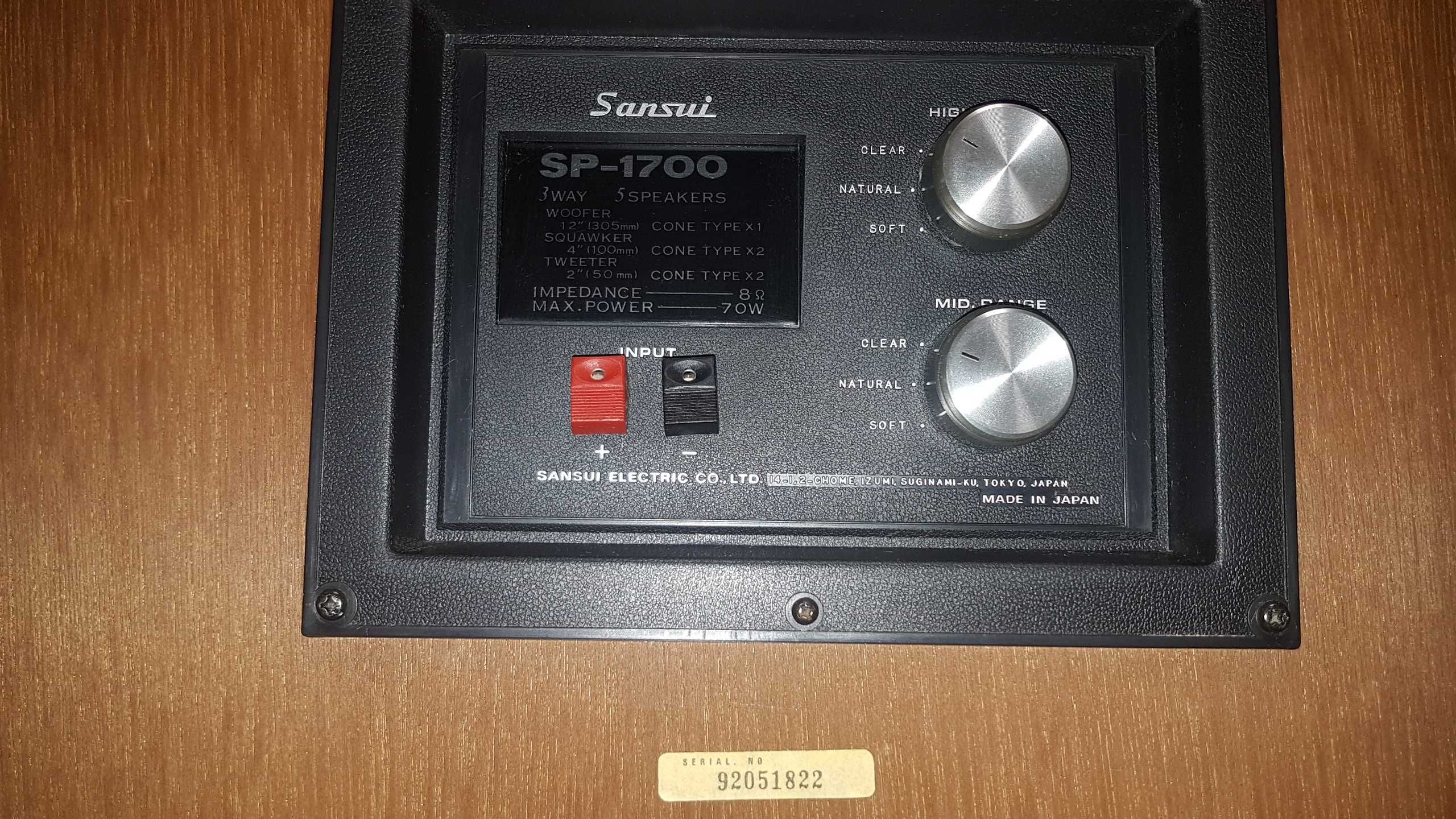 Акустика Sansui SP-1700 High Power Series Bass Reflex made in Japan