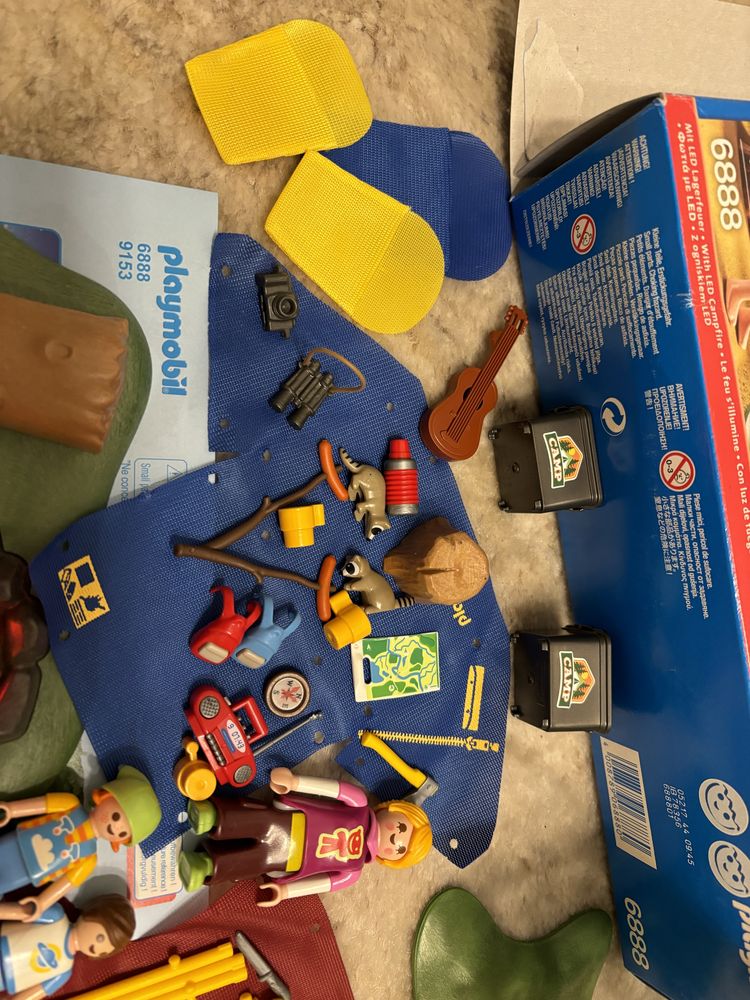 Playmobil 6888 biwak ognisko led namiot summer fun