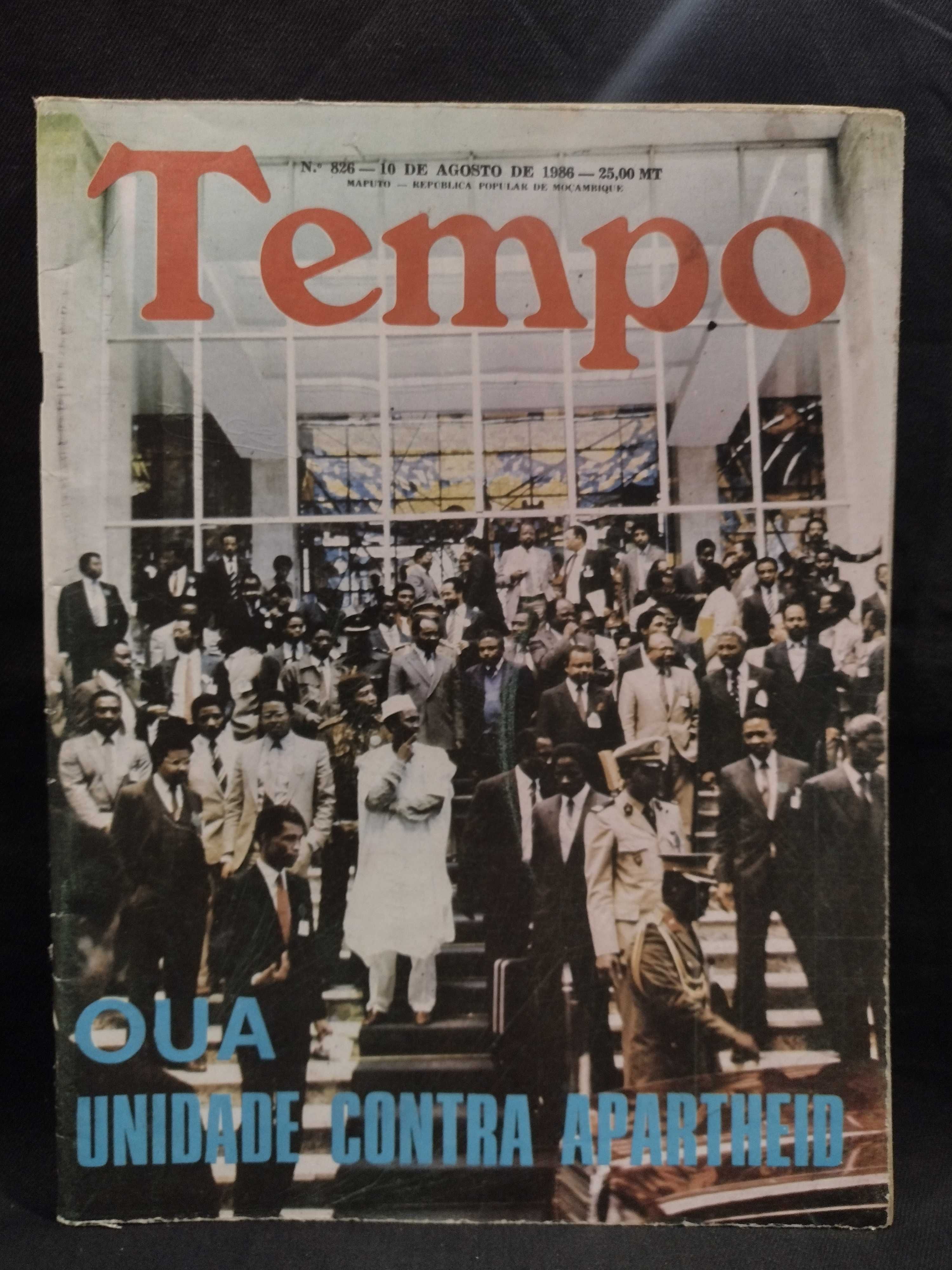 Revista Tempo OUA Unidade contra Apartheid