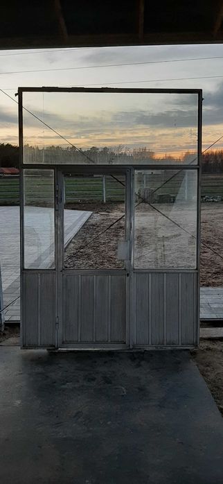 Drzwi aluminiowe ze ścianką !!