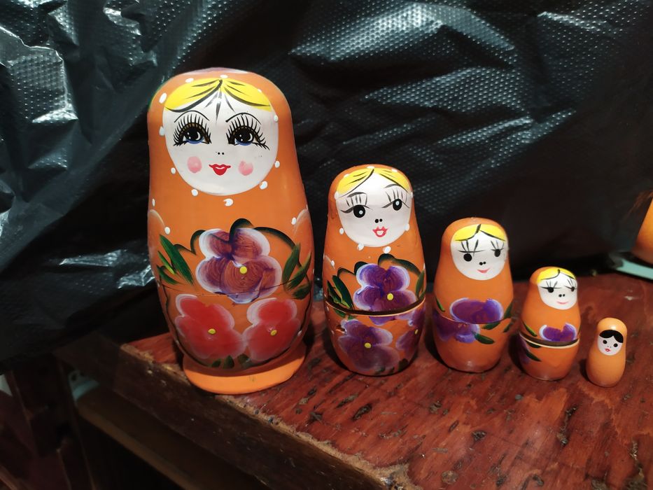 Матриця матрьошка дерев'яна 5  в 1