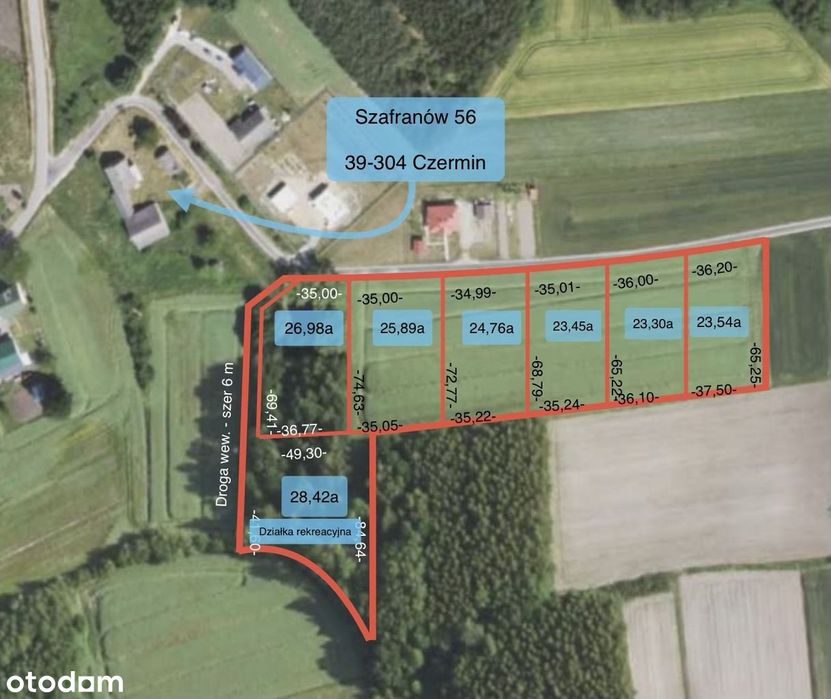 Działka budowlana z WZ