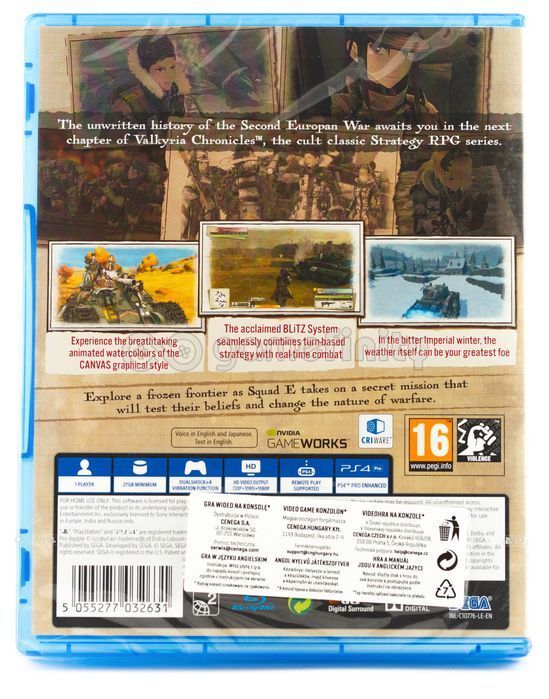 Valkyria Chronicles 4 ENG (PS4) Gra nowa w folii