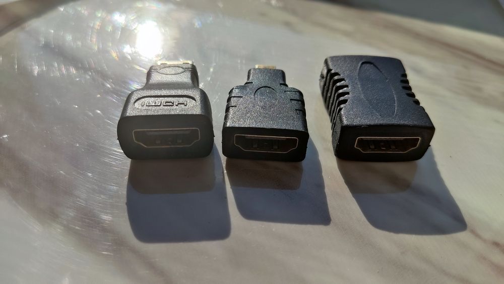 Перехідник micro HDMI mini HDMI HDMI F