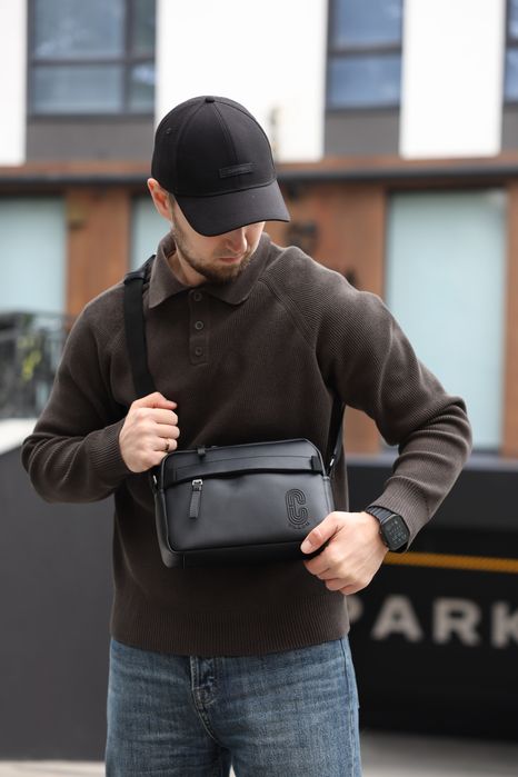 Мужская сумка барсетка Coach чоловіча сумка клатч через плече месендже