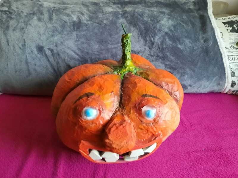 Pan Dyniaczek, na Halloween, dynia hand made, DIY, rękodzieło, pumpkin