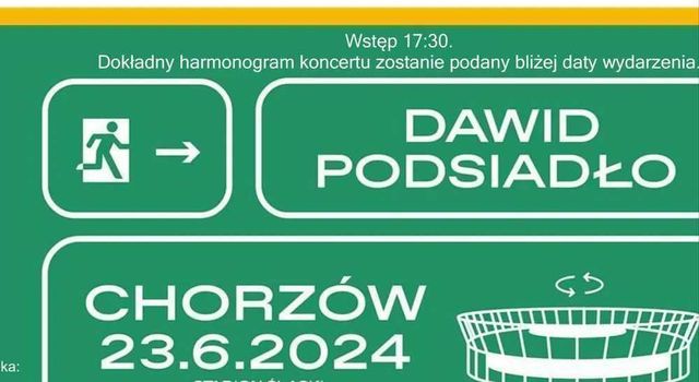 Bilety Dawid Podsiadło Chorzów 23.6.24