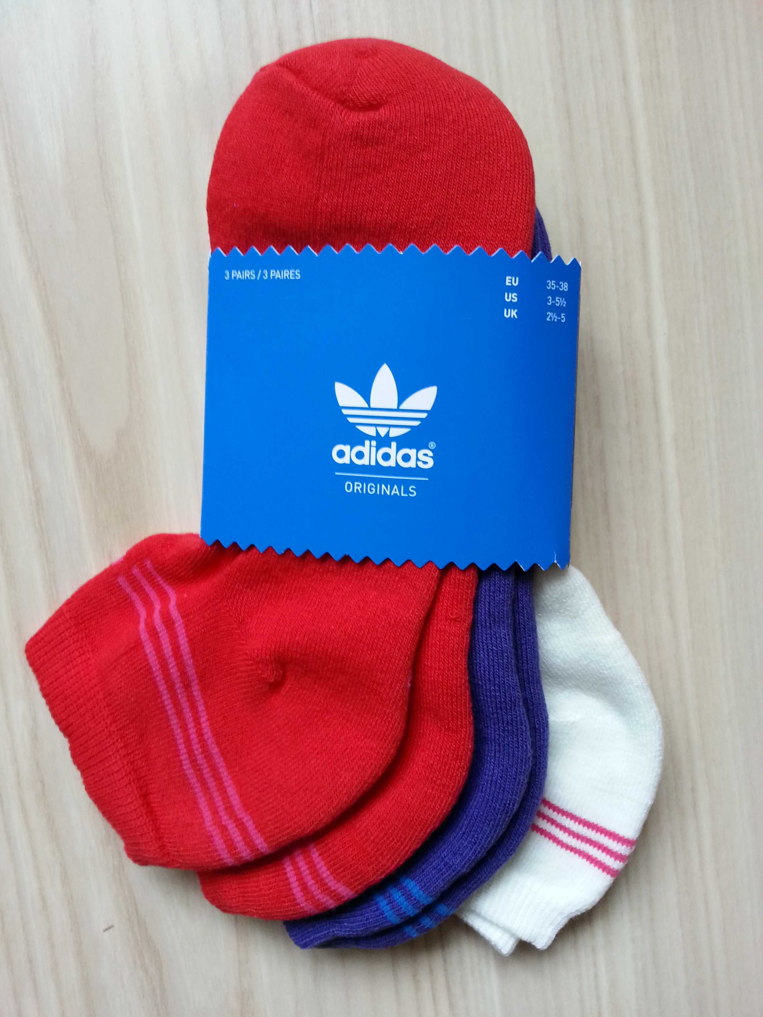 Фирменные демисезонные носки с начесом Adidas р.35-37