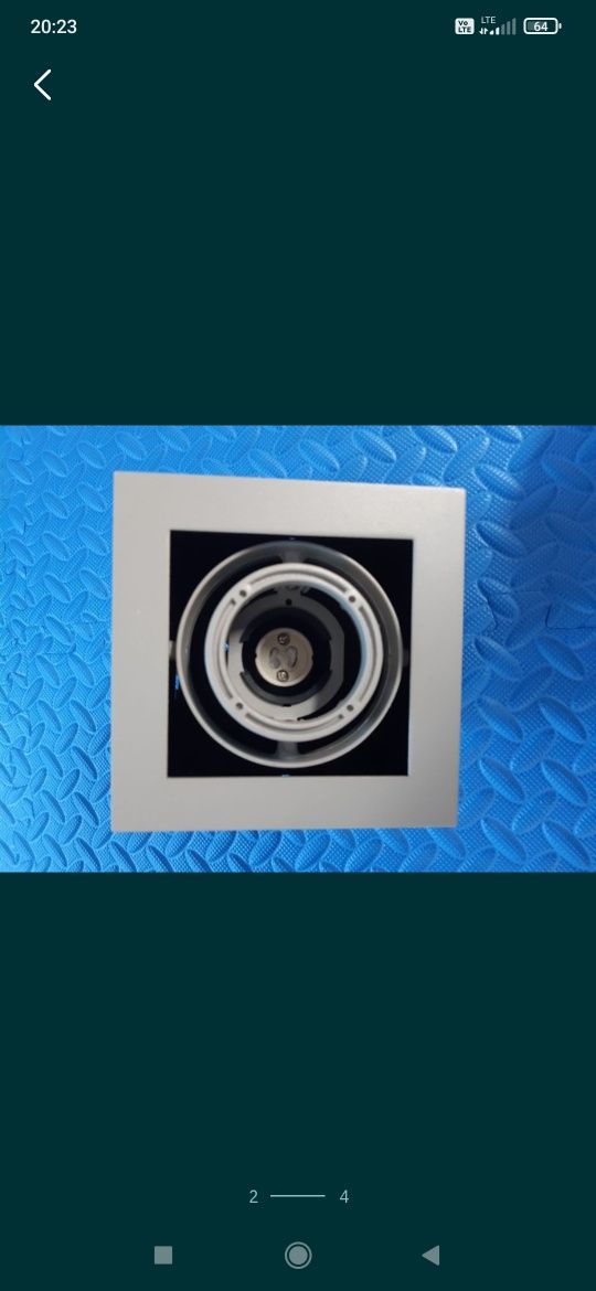 Lampa sufitowa wpuszczana halogen, model TONGO 100