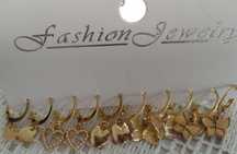Brincos novos - 6 pares = 1,00€