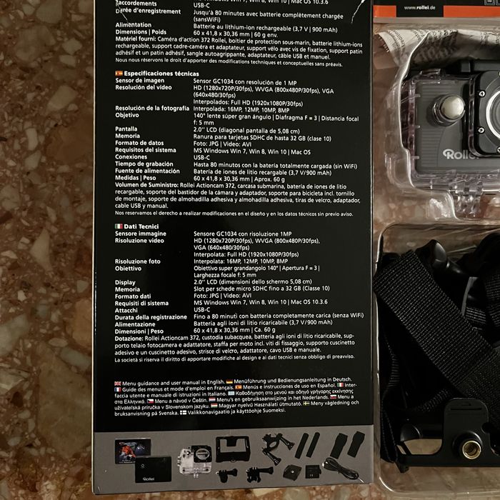 Відеокамера Rollei Actioncam 372 чорна