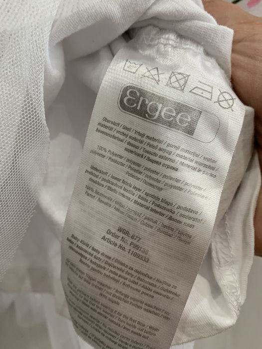 Prześliczna sukienka Ergee 80 86 z tiulem elegancka na wesele chrzciny