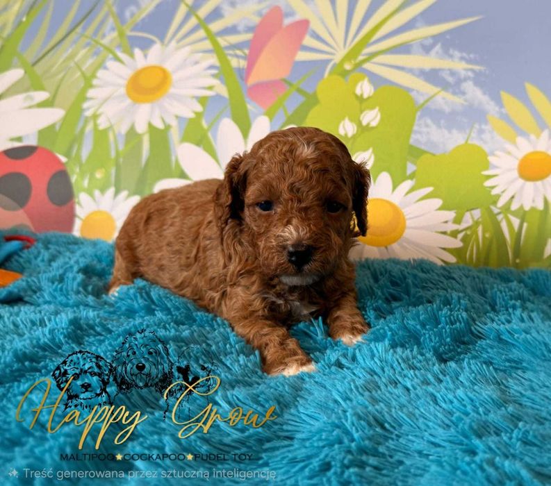 Cockapoo f1B suczka red Bella