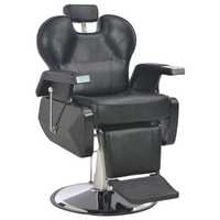 Cadeira de barbeiro couro artificial preto NOVO **envio grátis**