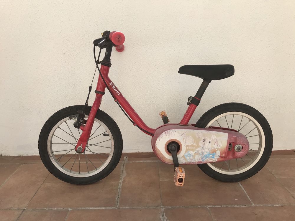 BICICLETA DE CRIANÇA 3-4,5 ANOS 14 POLEGADAS BTWIN