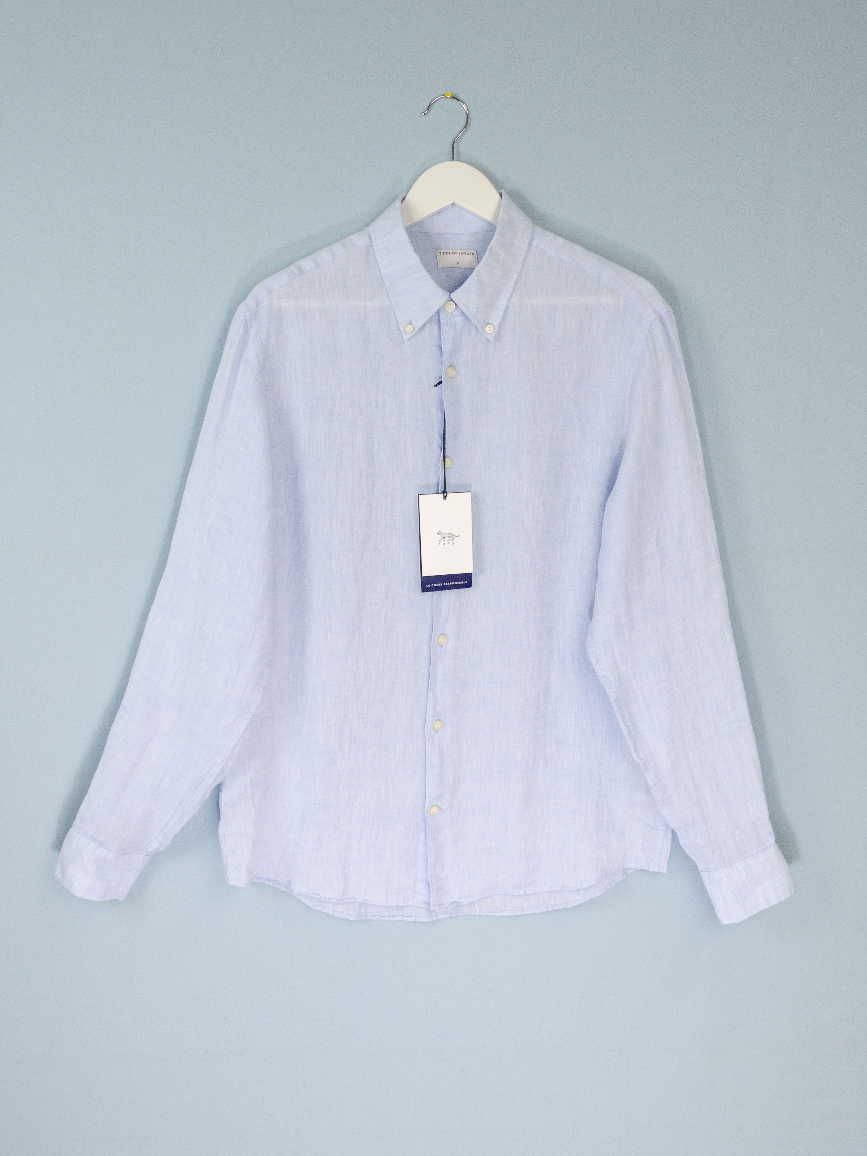 Tiger Of Sweden Sankt Linen Shirt Light Blue R. M