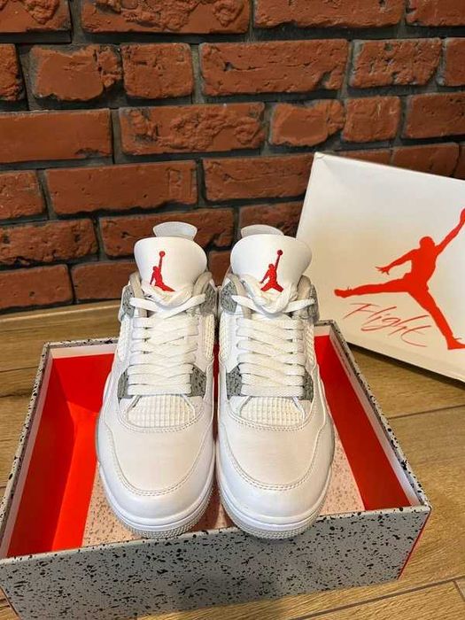 "Buty Trampki" Jordan_4_Retro_White_Oreo R.42