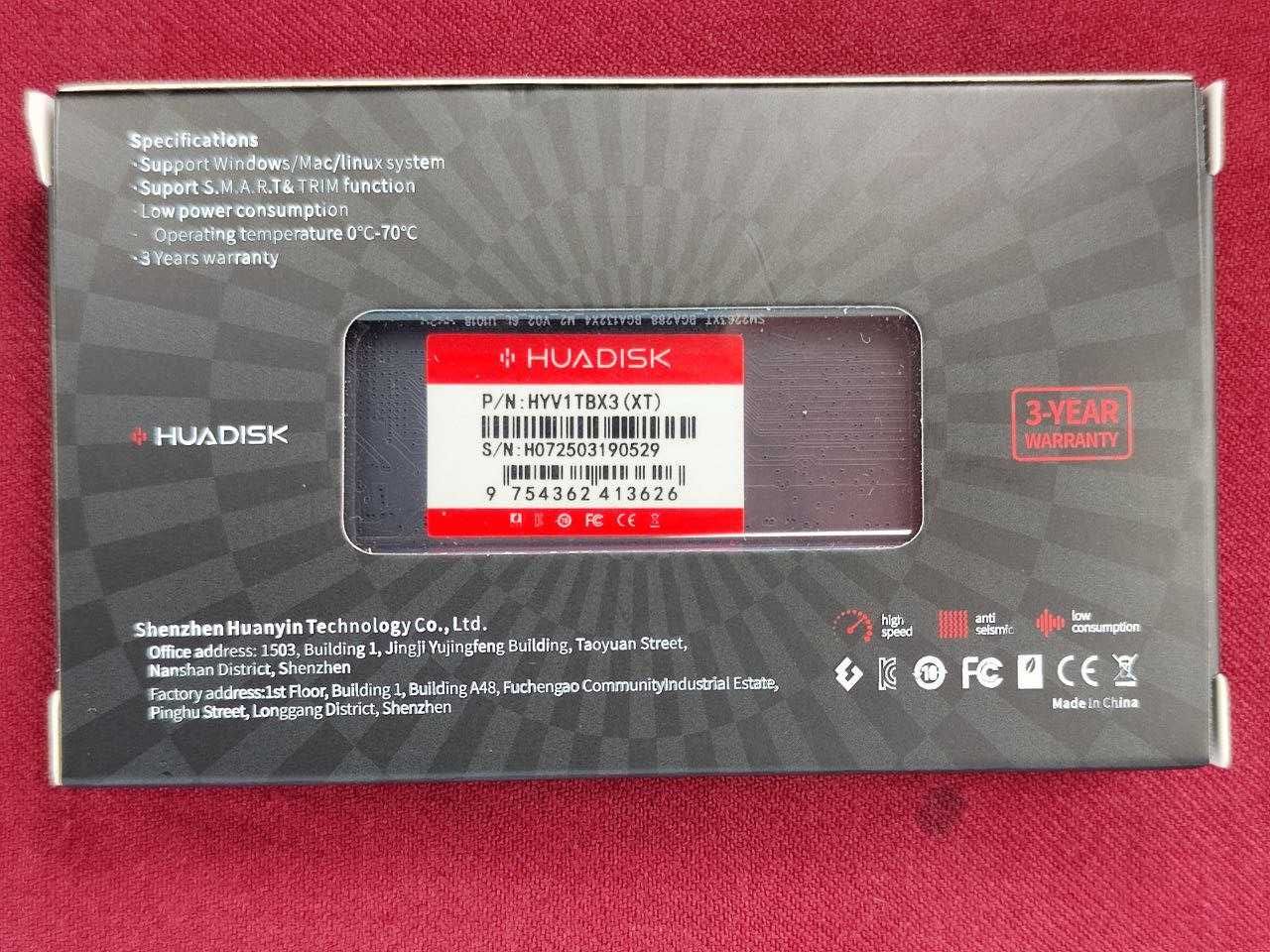 Новий SSD m2 NVME Huadisk 1TB