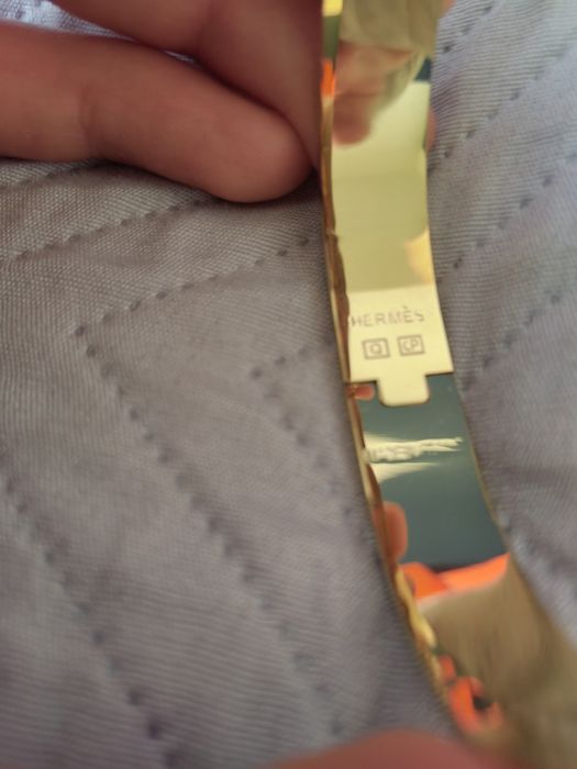 Bransoletka Hermes H złota różowa damska