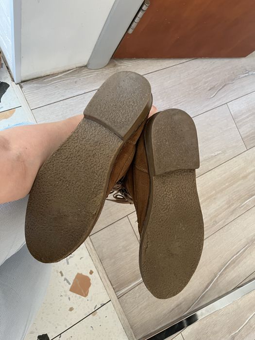 Замшеві черевики/ сапоги/ ботинки