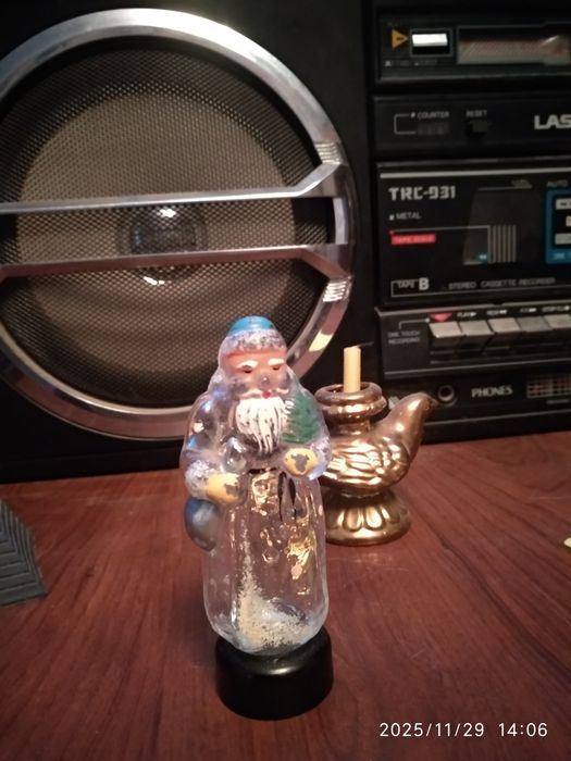 Дутое  толстое стекло Дедушка Морозко очень редкая 1867 г