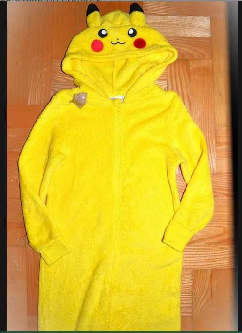 44^ H&M Pokemon Pikachu strój przebranie piżama 8/10 Lat_128/140cm