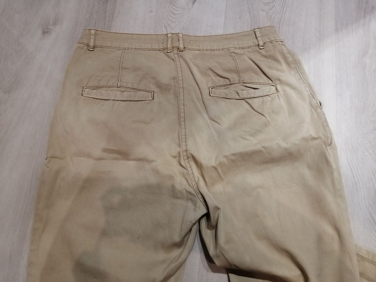 Baggy beż spodnie rozmiar 38