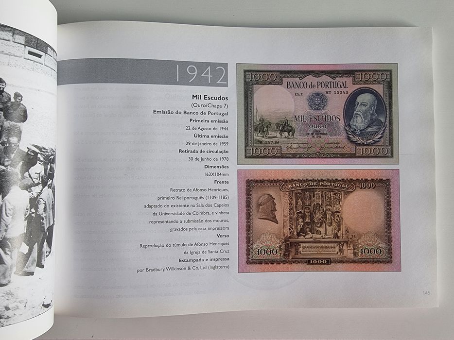 Livro "Memória do Escudo" - Notas e Moedas Portuguesas do Séc XX