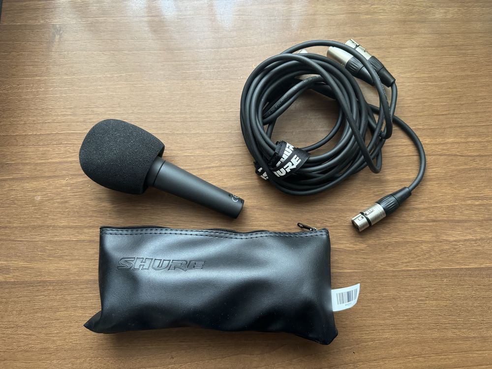 Mikrofon Shure 58M + kabel Oryginalny - 2 sztuki