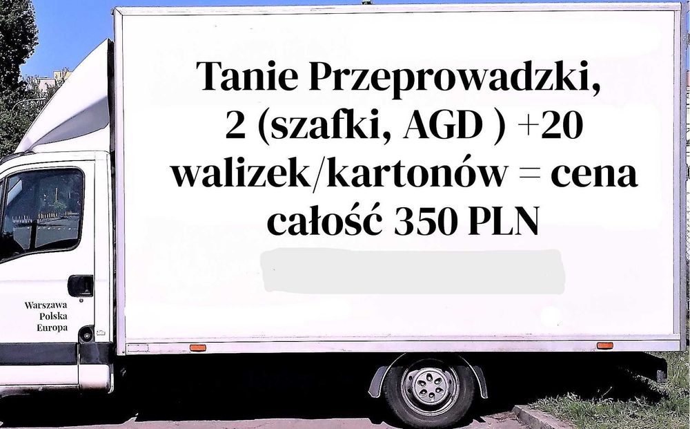 Tanie przeprowadzki  Warszawa wycena  w 3 min