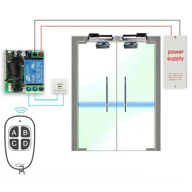 Pilot do bramy / garażu 433Mhz + moduł zdalnego sterowania DC 12V 10A