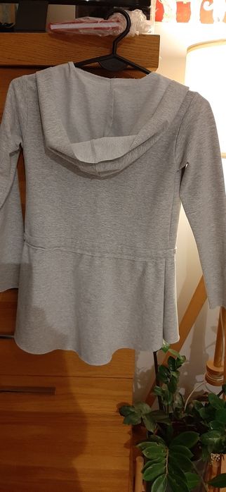 Bluza bluzka z kapturem kardigan 123-134 z serduszkiem