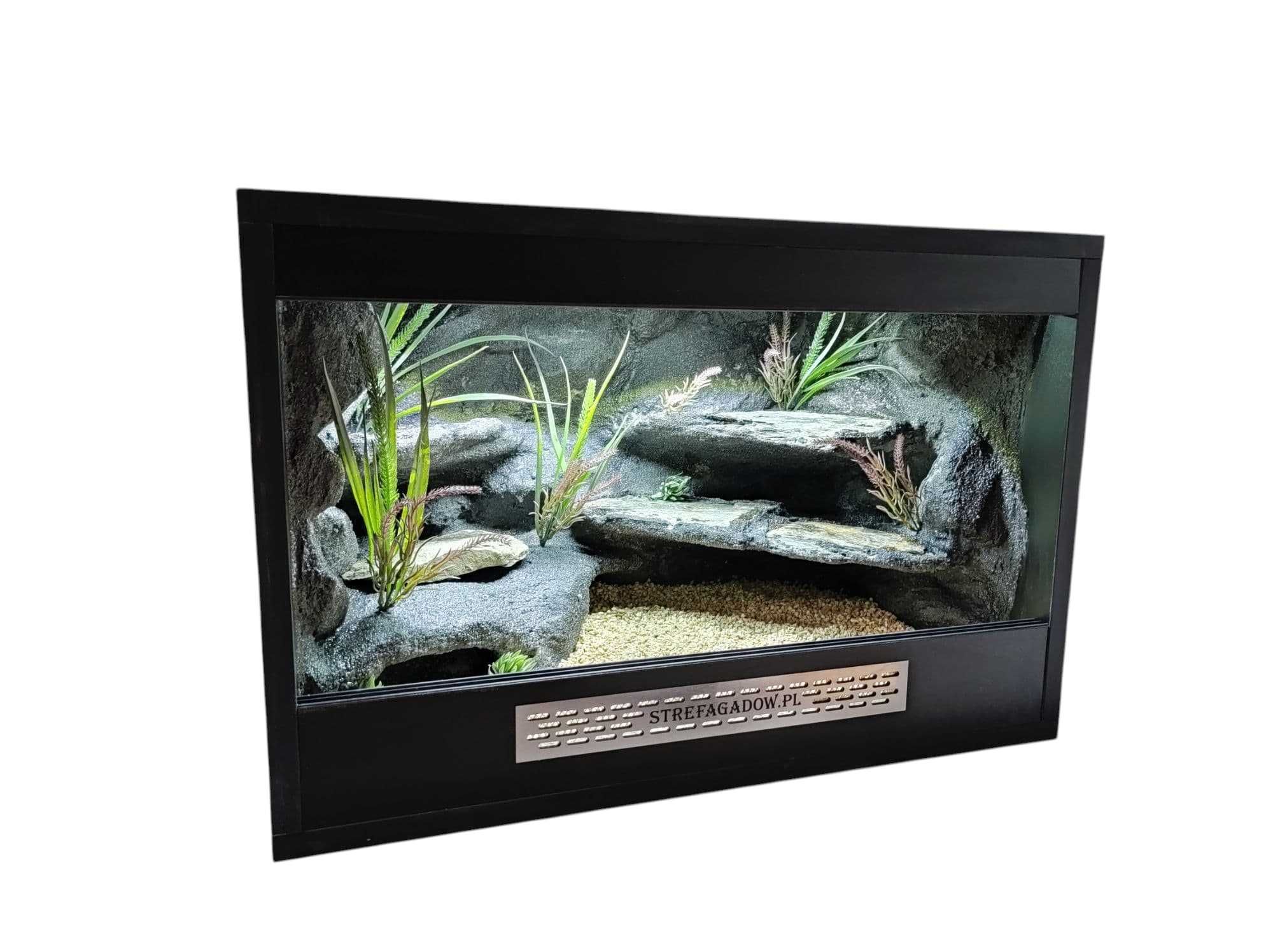 Terrarium pustynne nr739 60/40/40 dla gekona lamparciego DOSTĘPNE