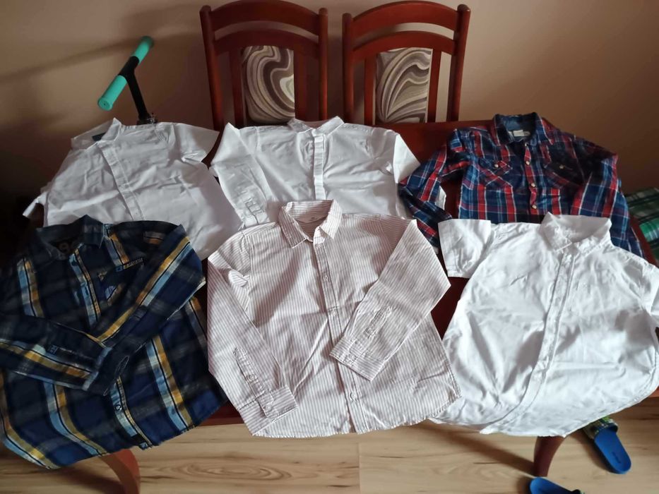 Mega paczka ubrań 134 dla chłopca koszulka bluza spodnie dres kurtka