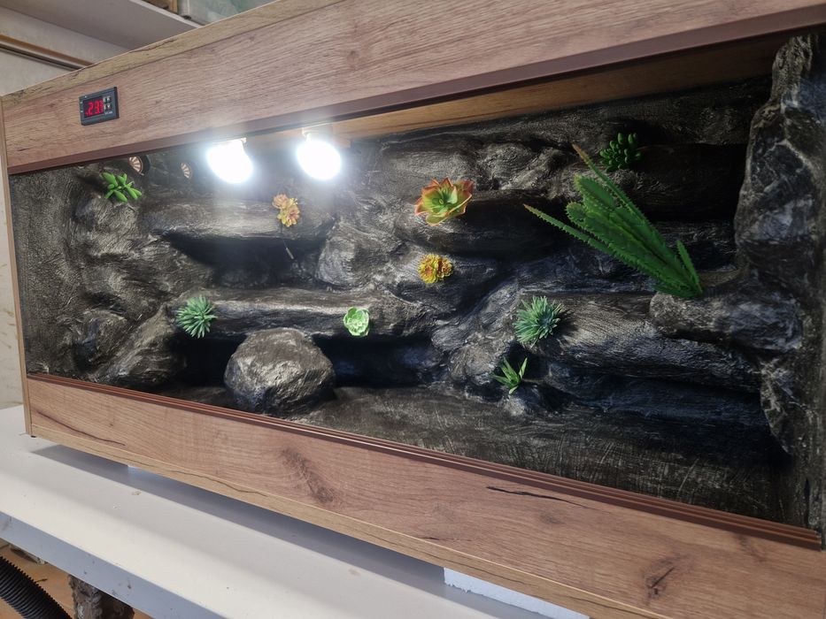 Terrarium dla gekona agamy dostępne od ręki 3 lata gwarancji fv nowe