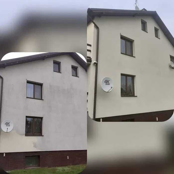 Mycie i malowanie: elewacji, dachów oraz kostki brukowej