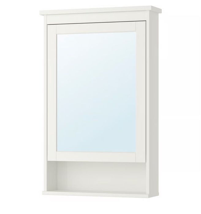 Szafka z lustrem i drzwiami Hemnes Ikea