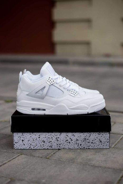 Мужские кроссовки Nike Air Jordan Retro 4 "White" Размеры 40-46