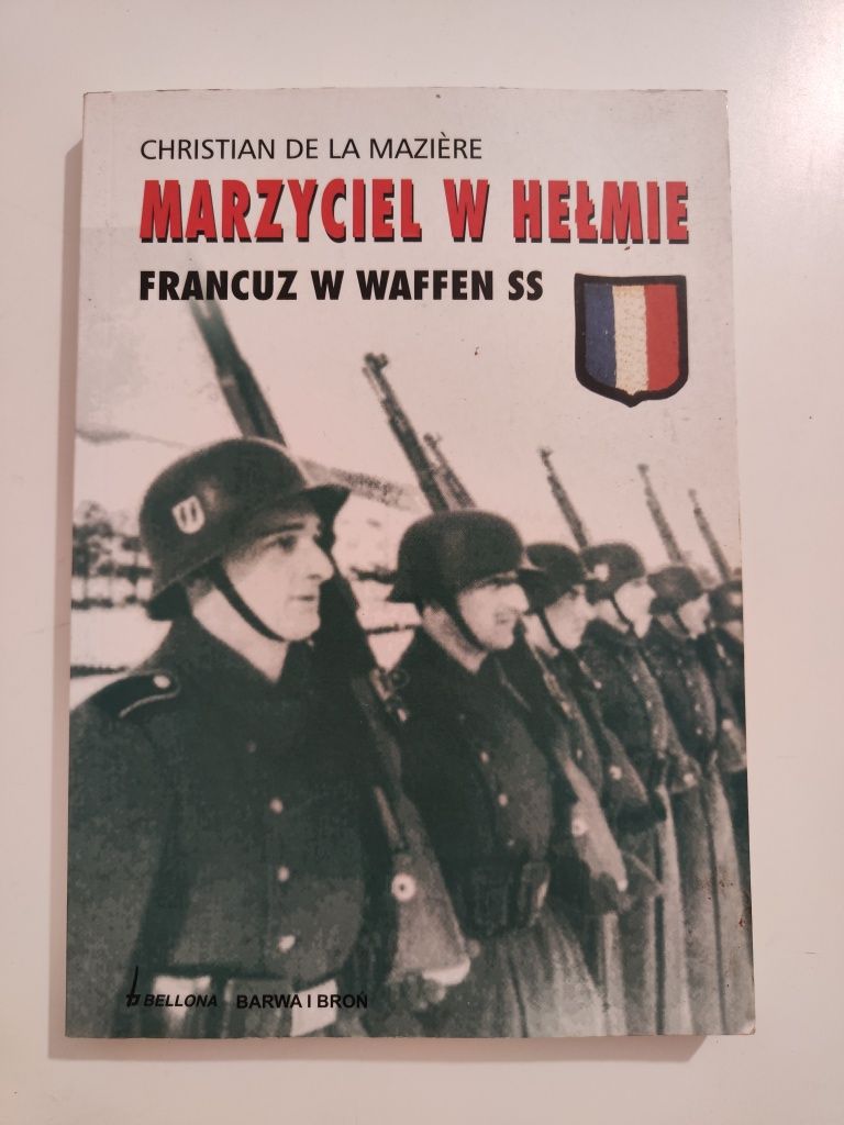 Marzyciel w hełmie Francuz w Waffen SS - Christian de la Maziere